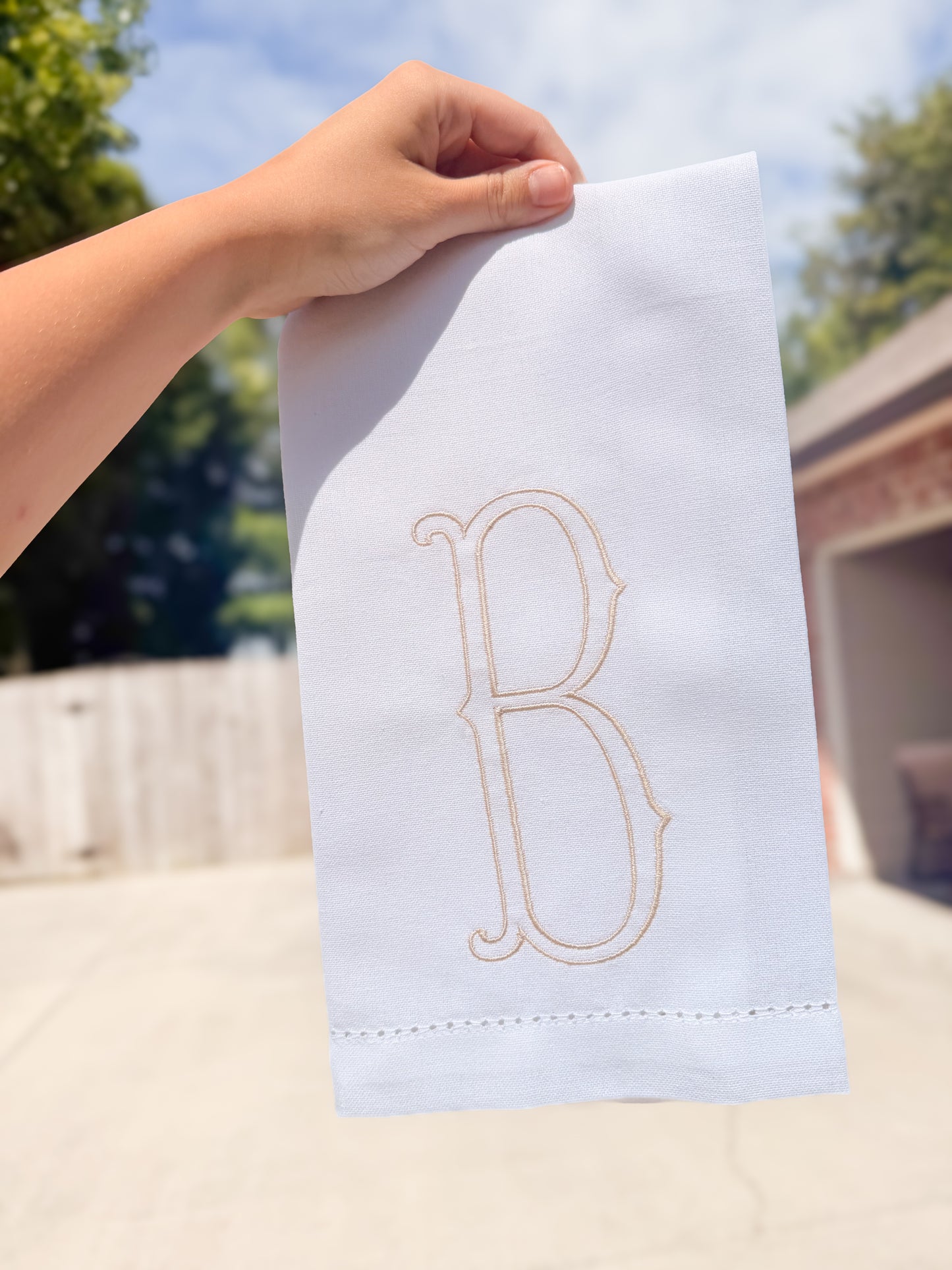 Hemstitch napkin