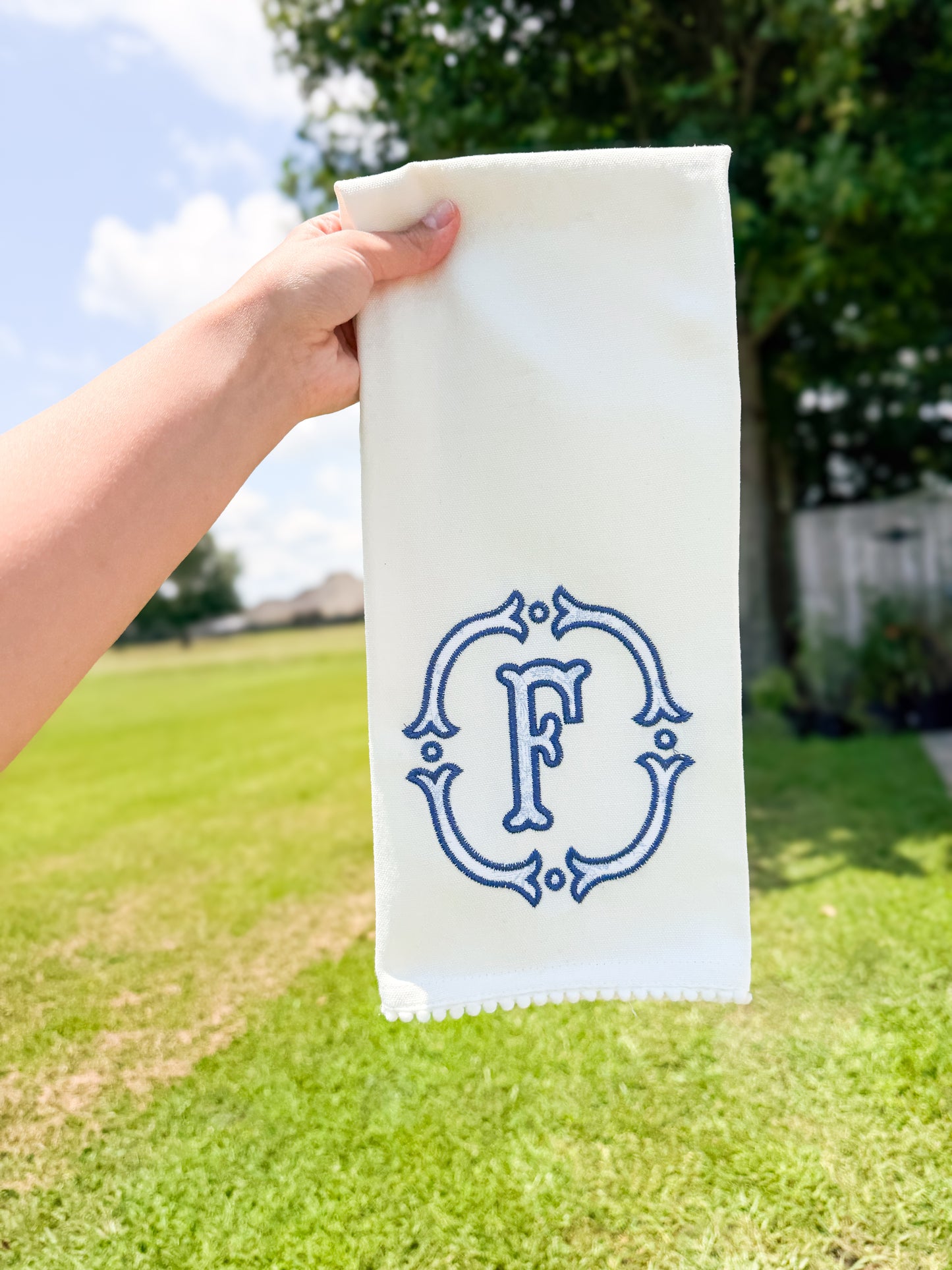 applique towel